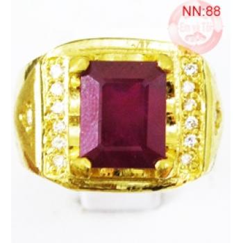 Nhẫn nam gắn ruby