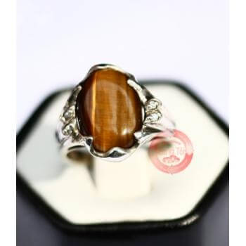 Đá mắt hổ bọc bạc