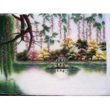 Tranh đá quý hồ gươm việt nam