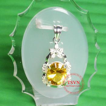 Mặt dây gắn đá Thạch Anh 3