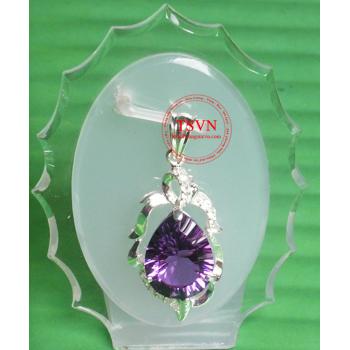 Mặt dây gắn đá Thạch Anh 16