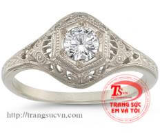 Nhẫn nam phong thủy kim cương