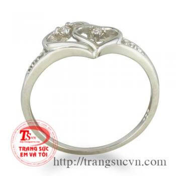 nhẫn đôi tim