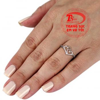 nhẫn đôi tim