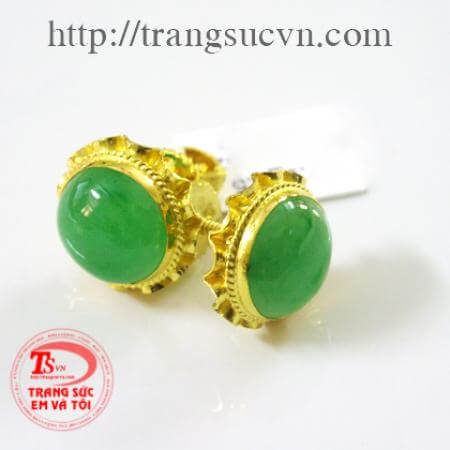 Hoa tai ngọc cẩm thạch thiên nhiên