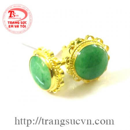 Hoa tai ngọc cẩm thạch đẹp