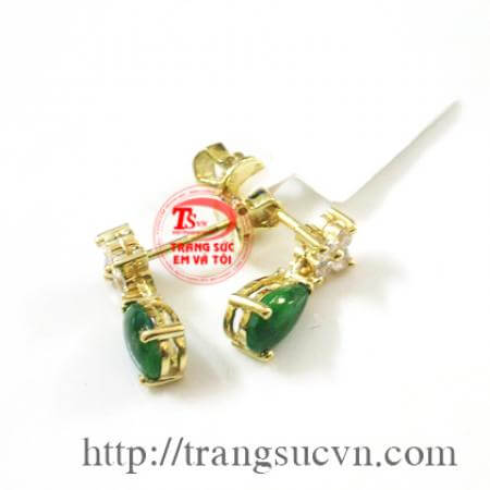 Hoa tai ngọc jadeite