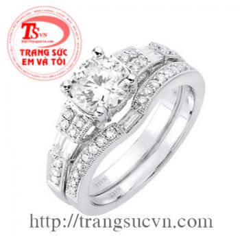 Cặp nhẫn cưới kim cương