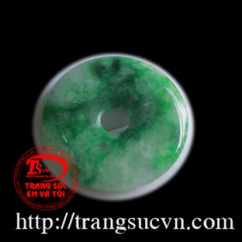 Đồng tiền - mặt điếu bằng ngọc