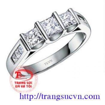 nhẫn kim cương nhân tạo cho nam