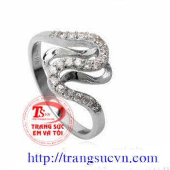 nhẫn bạc nữ kiểu