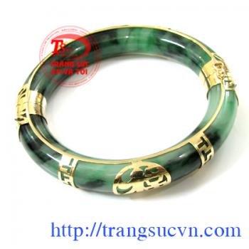 Vòng ngọc bọc vàng 