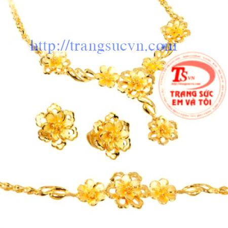 Nữ trang bộ ngày cưới vàng 24k