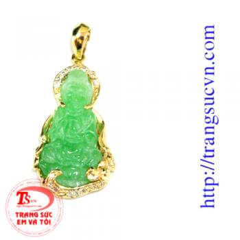 phật bà ngọc bọc vàng tây