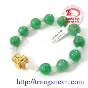 Chuỗi tràng hạt bằng ngọc cẩm thạch jadeite