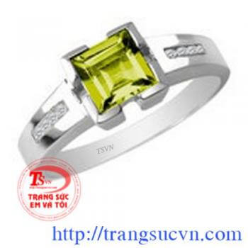 Nhẫn thạch anh vàng