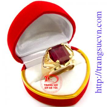 Chiếc nhẫn ruby nhẫn nam đá quý ruby thời trang đẳng cấp cho phái mạnh, mang lại sự sang trọng cũng như những may mắn trong công việc và cuộc sống. Sản phẩm kèm giấy kiểm định.