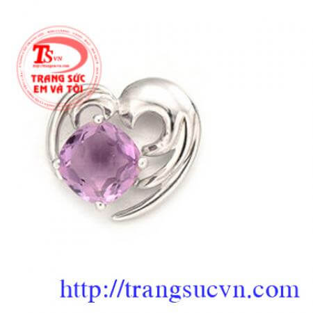 Mặt dây thạch anh tím