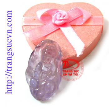 Mặt phật thạch anh tím