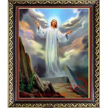 Tranh đá quý CHÚA THĂNG THIÊN