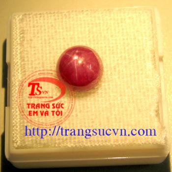 Ruby Sao tròn Cabochon thiên nhiên