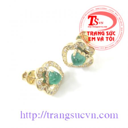 Bông tai Emerald