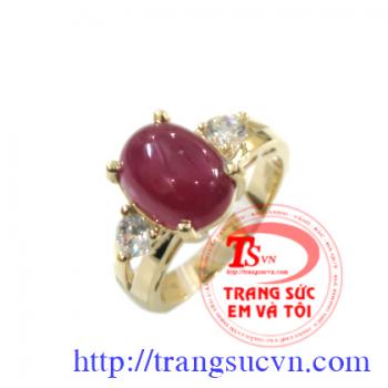 Nhẫn ruby nữ vàng thương hiệu Em và Tôi đảm bảo chất lượng, được nhiều khách hàng tin dùng.