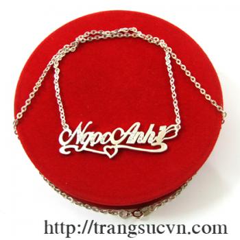 Bán Mặt dây chuyền chữ,đặt mat day chuyen chu,chất liệu: Mặt dây chuyền chữ,Bạc 999,bạc nguyên chất giá:295k/sp đặt Mặt dây chuyền chữonline giao Mặt dây chuyền chữ tận nơi.mat day chuyen chu
