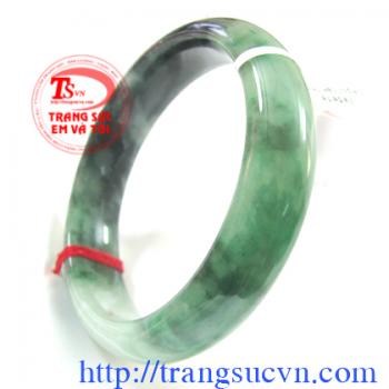 Lắc Ngọc Jadeite sơn thủy, vân xanh lý