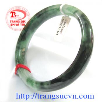 Lắc Ngọc Jadeite sơn thủy, vân xanh lý