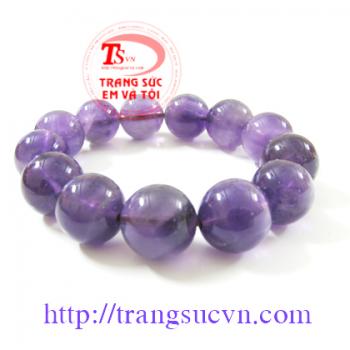 Vòng Thạch Anh Tím size to 16 ly