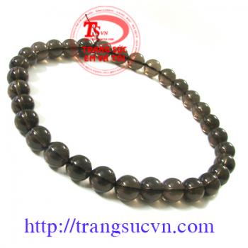 Chuỗi cổ Thạch Anh Khói hạt to