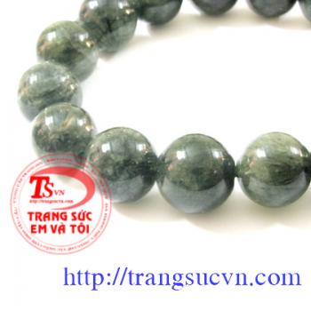 Hạt chuỗi thạch anh tóc xanh 14 ly