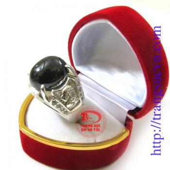 Nhẫn đá màu đen