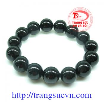 Chuỗi Hạt Mã não Đen 14 ly
