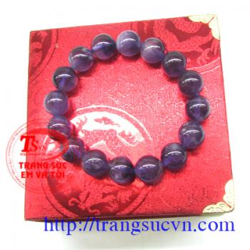 Hạt đá tím trong, chuỗi 10 ly