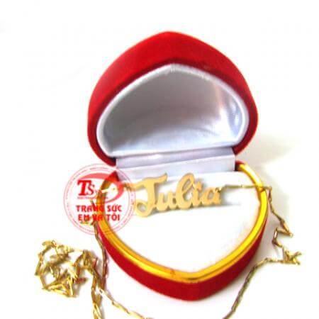 Dây chuyền chữ vàng 18k