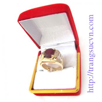 Nhẫn nam ruby đá tự nhiên là món quà tặng tuyệt vời cho người yêu thương những dịp ý nghĩa