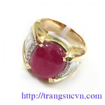 Đá quý Ruby thiên nhiên " Có Giấy kiểm định đá quý nhiên nhiên"  Nhẫn được chế tác trên chất liệu Vàng 14k ( Khi lên nhẫn có kèm theo giấy kiểm định vàng)