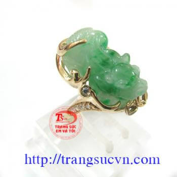 Bán Nhẫn tỳ hưu ngọc, Giá Nhan ty huu ngoc có giấy kiểm định đá quý thiên nhiên Nhẫn tỳ hưu ngọc bán toàn quốc.