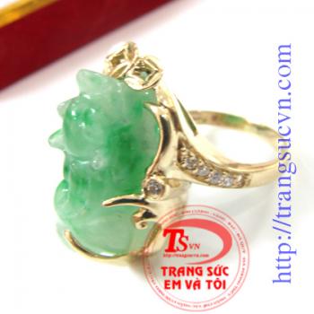Bán Nhẫn tỳ hưu ngọc, Giá Nhan ty huu ngoc có giấy kiểm định đá quý thiên nhiên Nhẫn tỳ hưu ngọc bán toàn quốc.