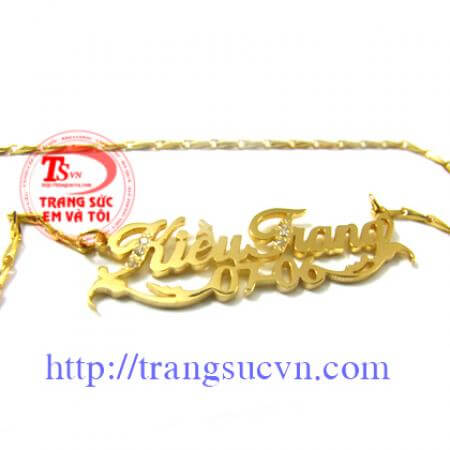 Giá Dây chuyền Chữ Vàng Tên mình, đặt Dây chuyền Chữ Vàng Tên mình có giấy kiểm định vàng Dây chuyền Chữ Vàng Tên mình đặt hàng theo yêu cầu