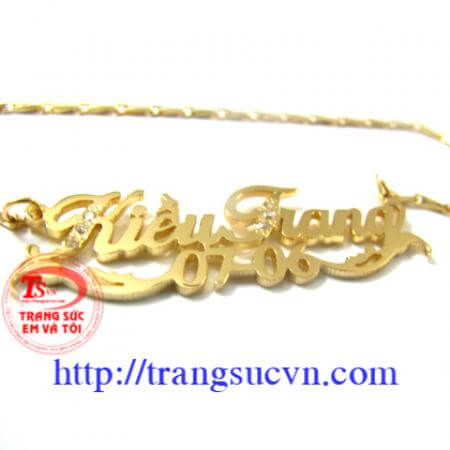 Giá Dây chuyền Chữ Vàng Tên mình, đặt Dây chuyền Chữ Vàng Tên mình có giấy kiểm định vàng Dây chuyền Chữ Vàng Tên mình đặt hàng theo yêu cầu