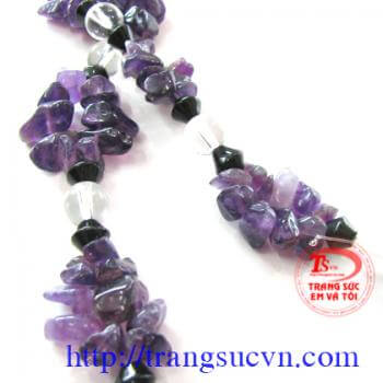 Dây cổ Thạch Anh Tím