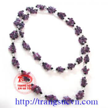 Dây cổ Thạch Anh Tím