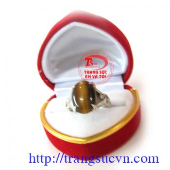 Nhẫn đá mắt hổ