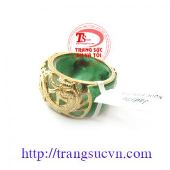 Natural Jadiete in gold dragon ring thiết kế và chế tác 3D theo yêu cầu Vàng đảm bảo chất lượng Nhẫn vàng giá rẻ đá gắn đá theo mệnh sang trọng và hộ mệnh,Uy tín với hàng nghìn khách hàng dùng và đánh giá ưu chuộng