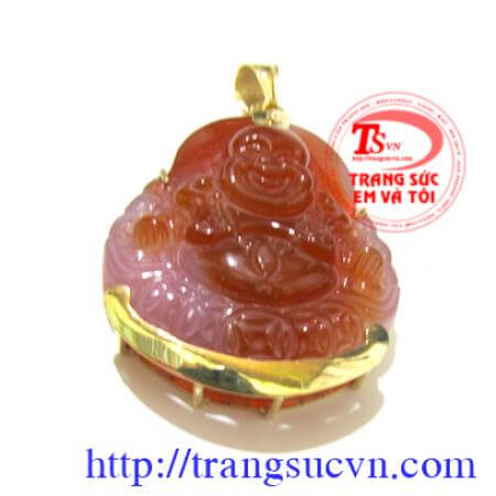 Mặt Phật Di Lặc Bọc Vàng 12K