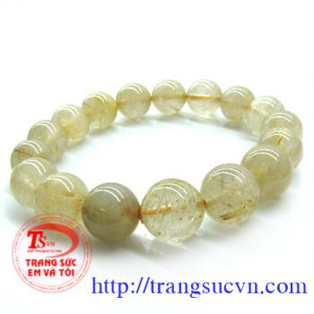 Thạch Anh Tóc vòng tay 13ly