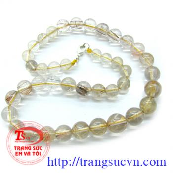 Chuổi cổ thạch anh tóc hàng trong